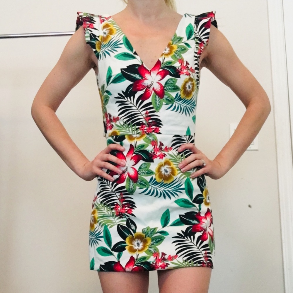Zara Tropical Romper XS